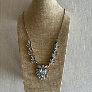 J. Crew Gold Tone Glass Statement Necklace